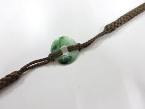 アンティーク　本翡翠　帯留め